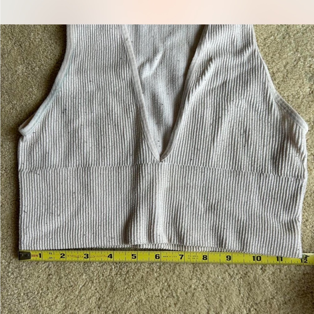Youmita Ivory Ribbed Tank Top - Picture 7 of 7